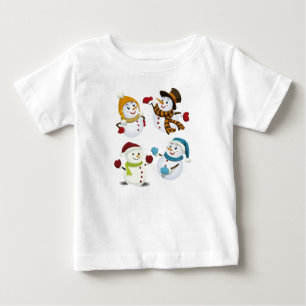 T-shirt with sleeves and Christmas drawing
