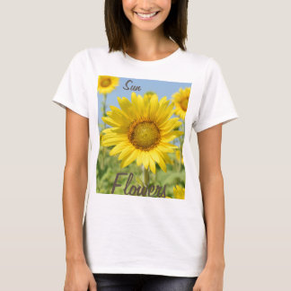 t shirt with sunflowers