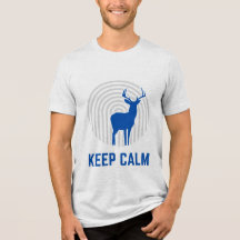 T-Shirt With The Deer Motif and Calm Message