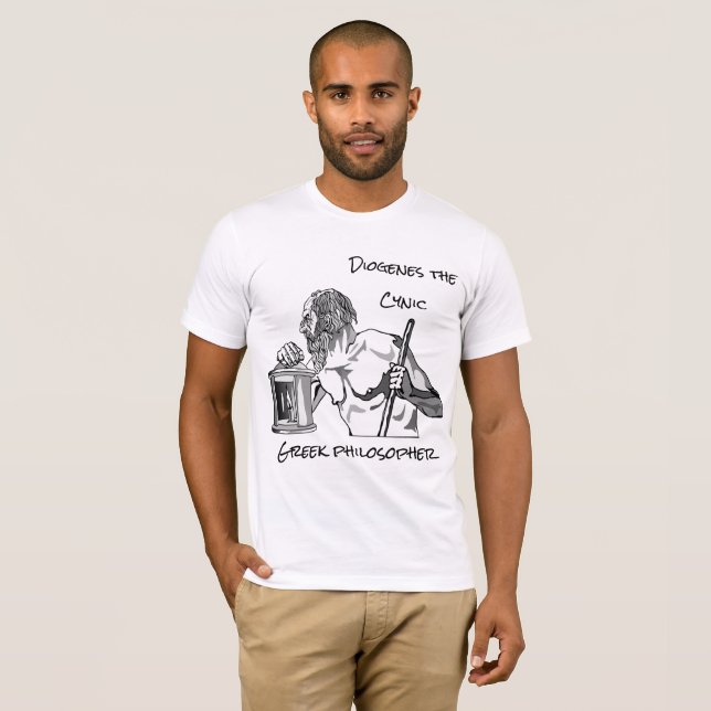 T-shirt with the image of the philosopher Diogenes (Front Full)