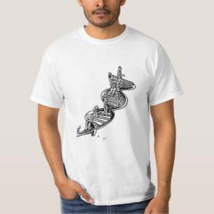 T-Shirt withDNA evolution ladder