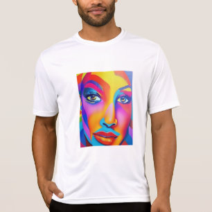 T-Shirt Woman's Face Multi-Colour
