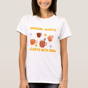 t-shirt women morning sweet desing