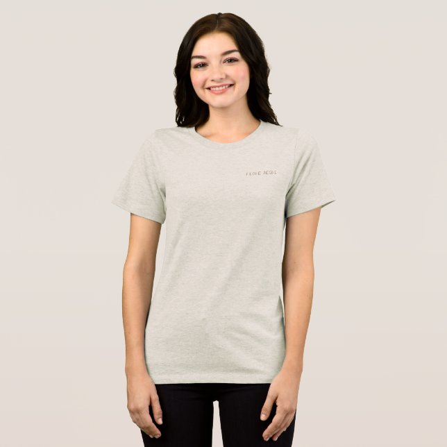 T-Shirt Women's style design Tri-Blend Shirt (Front Full)
