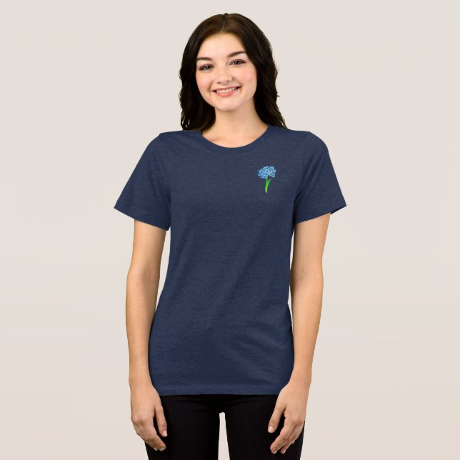 T-Shirt women's style design Tri-Blend Shirt (Front Full)