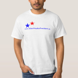T-shirt, www.AllenWestforPresident.us T-Shirt