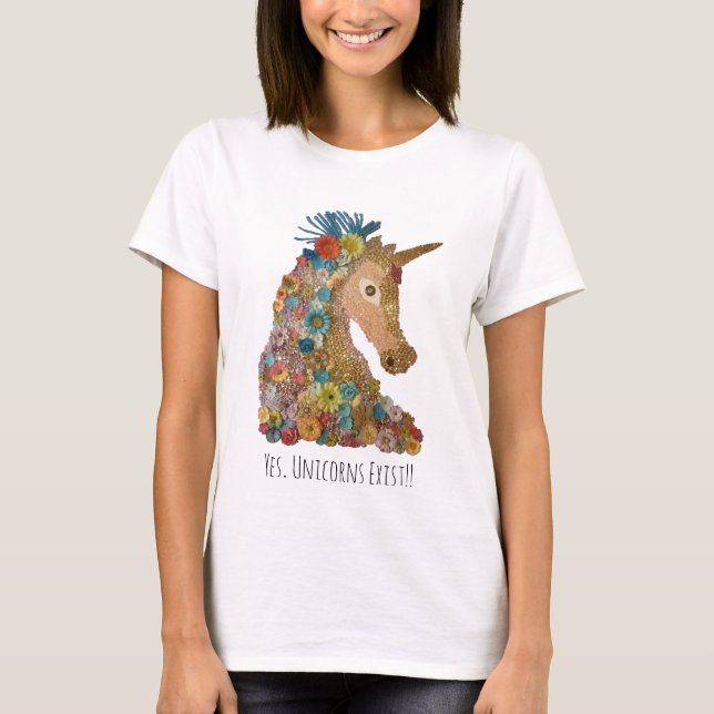T-Shirt - Yes, Unicorns Exist!! (Front)