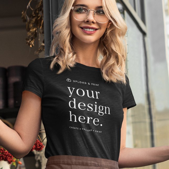 T-Shirt Your Design Upload (Create, upload, print - a bespoke design t-shirt created in your style, for business or personal use)