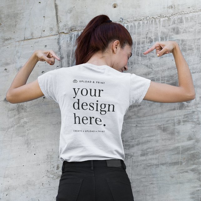 T-Shirt Your Design Upload (Versatile t-shirt template for business, weddings, everyday apparel, gifting & more!)