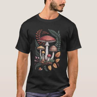 T-ShirtCottagecore Autumn Woodland Mushrooms and S T-Shirt