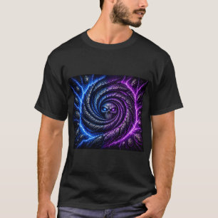 T-ShirtFire vs Ice Skull Vortex Optical Illusion   T-Shirt