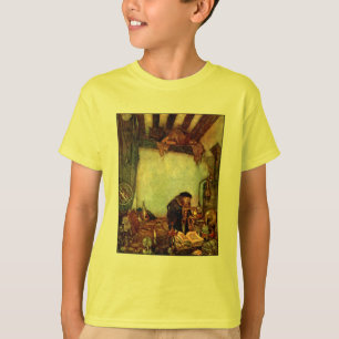 T-Shirts:  Alchemist and His Gold by Edmund Dulac T-Shirt