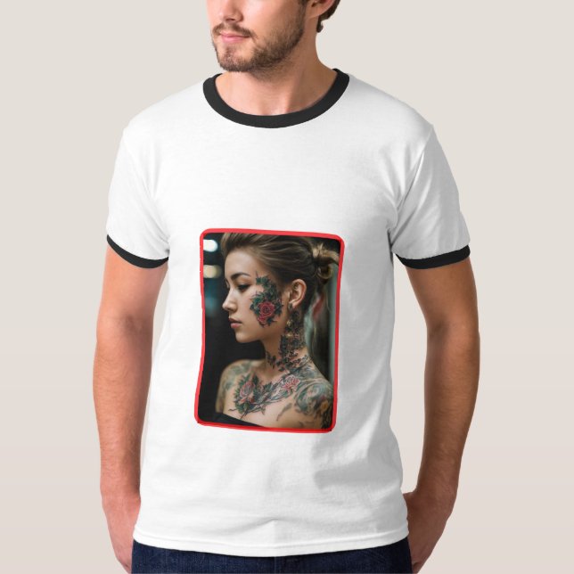 T-Shirts Featuring Enchanting Girl Portraits!" (Front)