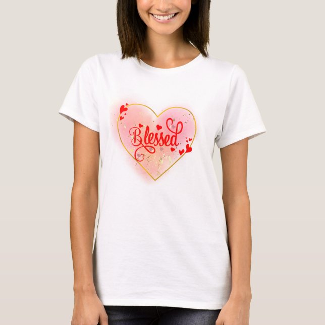 T-Shirts Full of Love Heart Design (Front)