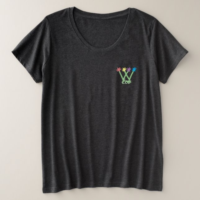 T-SHIRTS PLUS SIZE WOMENS ART AND DESIGN  (Design Front)