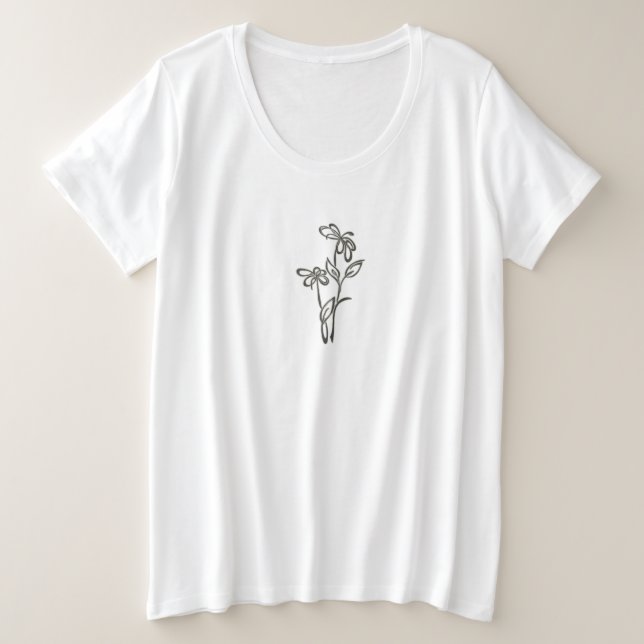 T-SHIRTS PLUS SIZE WOMENS ART AND DESIGN  (Design Front)