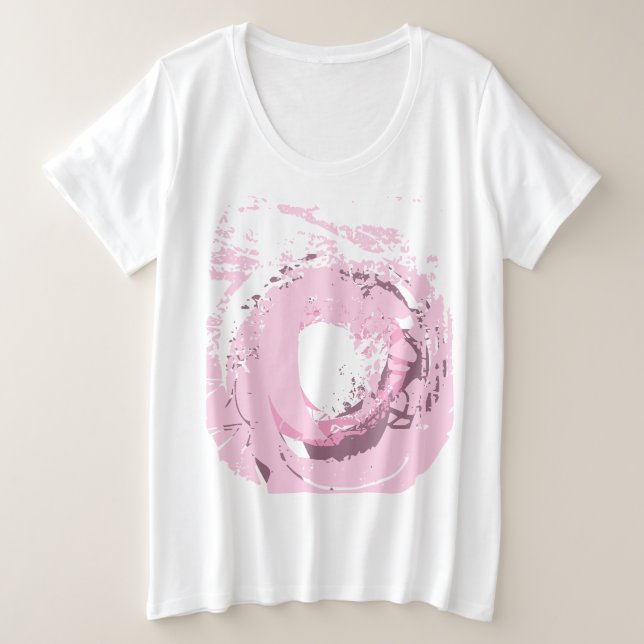 T-SHIRTS PLUS SIZE WOMENS ART AND DESIGN  (Design Front)