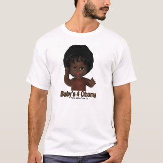 T-Shirts with Baby's 4 Obama Yes WE Can