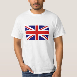 T Shirts with British Union Jack flag