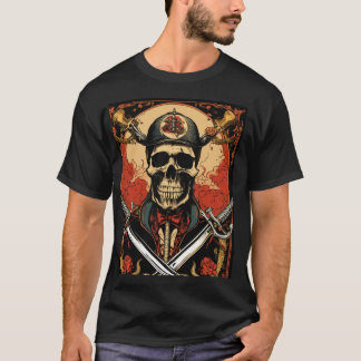 T-ShirtStylish Black Skeleton T-Shirt for Spooky V
