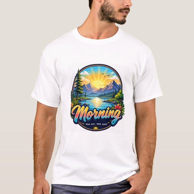 t shrit good moring T-Shirt (Front)