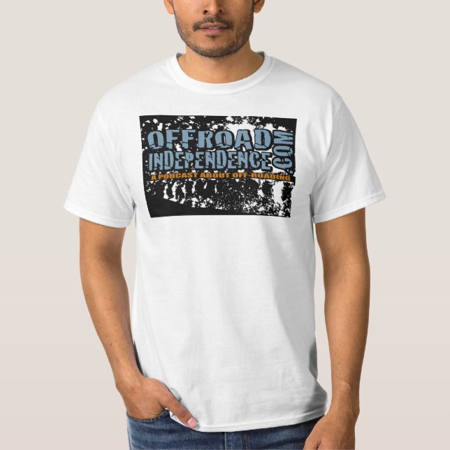 T-Track Off-roand independence Podcast Logo Tee (Front)
