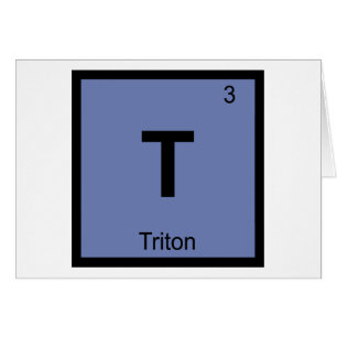 T - Triton Greek Chemistry Periodic Table Symbol