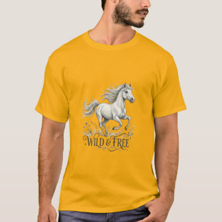 T-Wild Hearts Ride Horses T-Shirt
