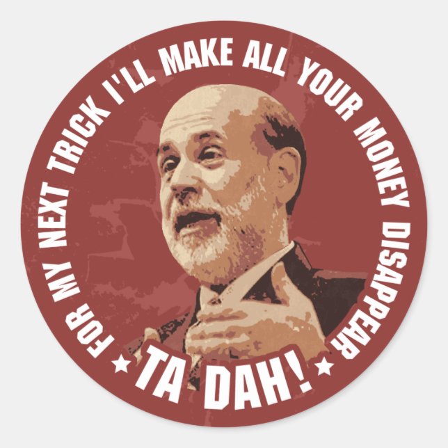 Ta Dah! Classic Round Sticker (Front)