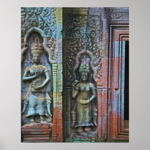 Ta Prohm Temple, Siem Reap Province, Cambodia Poster