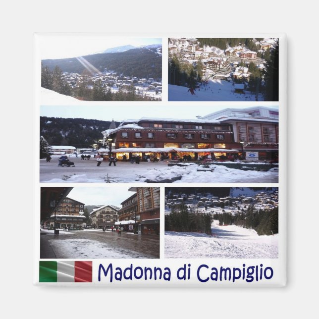 TAA037 MADONNA DI CAMPIGLIO, Mosaic, Fridge Magnet (Front)