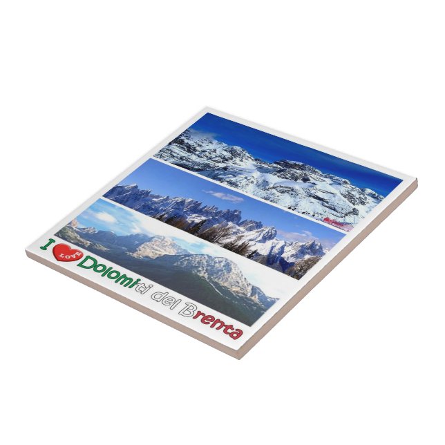 TAA045 BRENTA DOLOMITES, I Love, Mosaic, Tile (Side)