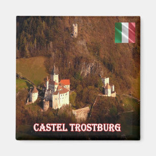 TAA052 TROSTBURG CASTLE Ponte Gardena, Fridge Magnet