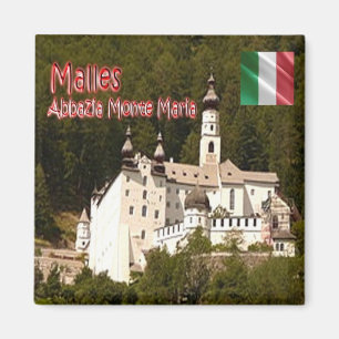 TAA062 MALLES, Abbey of Monte Maria, Fridge Magnet