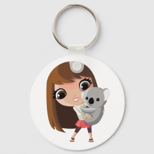 Taara and Pudding the Koala Key Ring