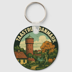Taastrup Denmark Tower Key Ring