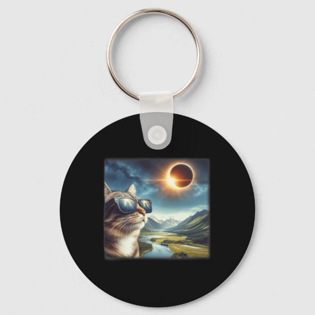 Tab 2024 Total Solar Eclipse 1  Key Ring (Front)