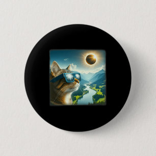 Tab 2024 Total Solar Eclipse  6 Cm Round Badge