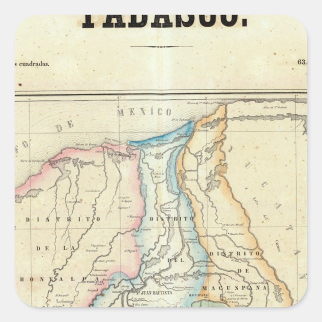 Tabasco, Mexico Square Sticker (Front)