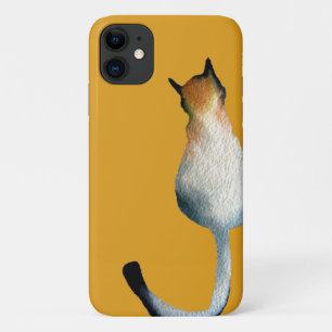 Tabby black and brown cat illustration Case-Mate iPhone case