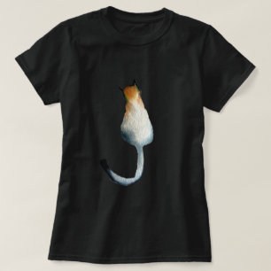 Tabby black and brown cat illustration T-Shirt