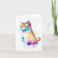 Tabby Cat A Portrait In Watercolors & Pen