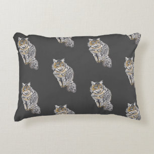 Tabby Cat Accent Pillow