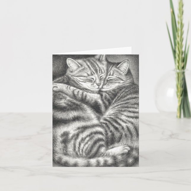 TABBY CAT AFFECTION CARD (Front)