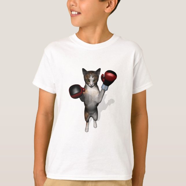 Tabby Cat At Boxing Day T-Shirt (Front)