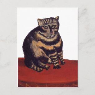 Tabby Cat by Henri Rousseau Postcard