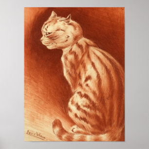 Tabby Cat by Louis Wain Poster