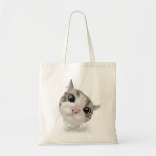 Tabby Cat Cartoon Tote Bag