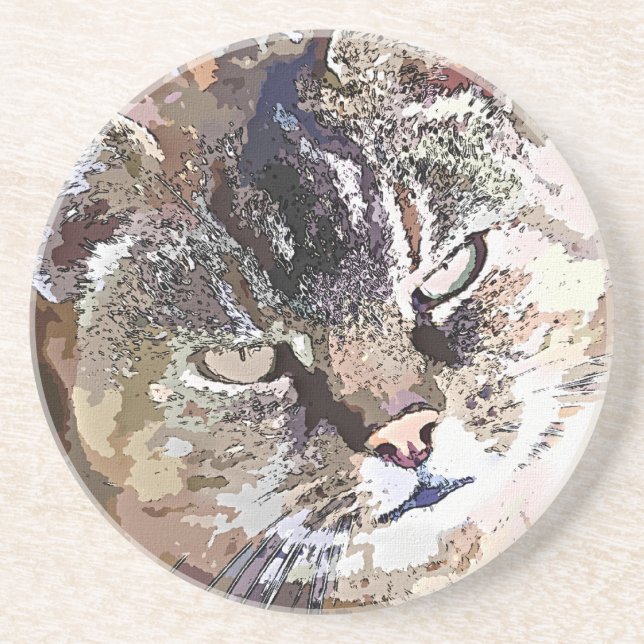 TABBY CAT COASTER (Front)