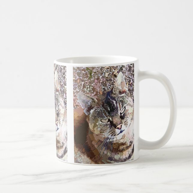 TABBY CAT COFFEE MUG (Right)